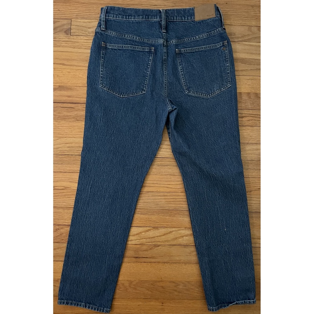 New Madewell The Perfect Vintage High Rise Tapered Blue Denim Jeans Women 30